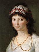Zacarias Gonzalez Velazquez Portrait of a Young Woman oil painting artist